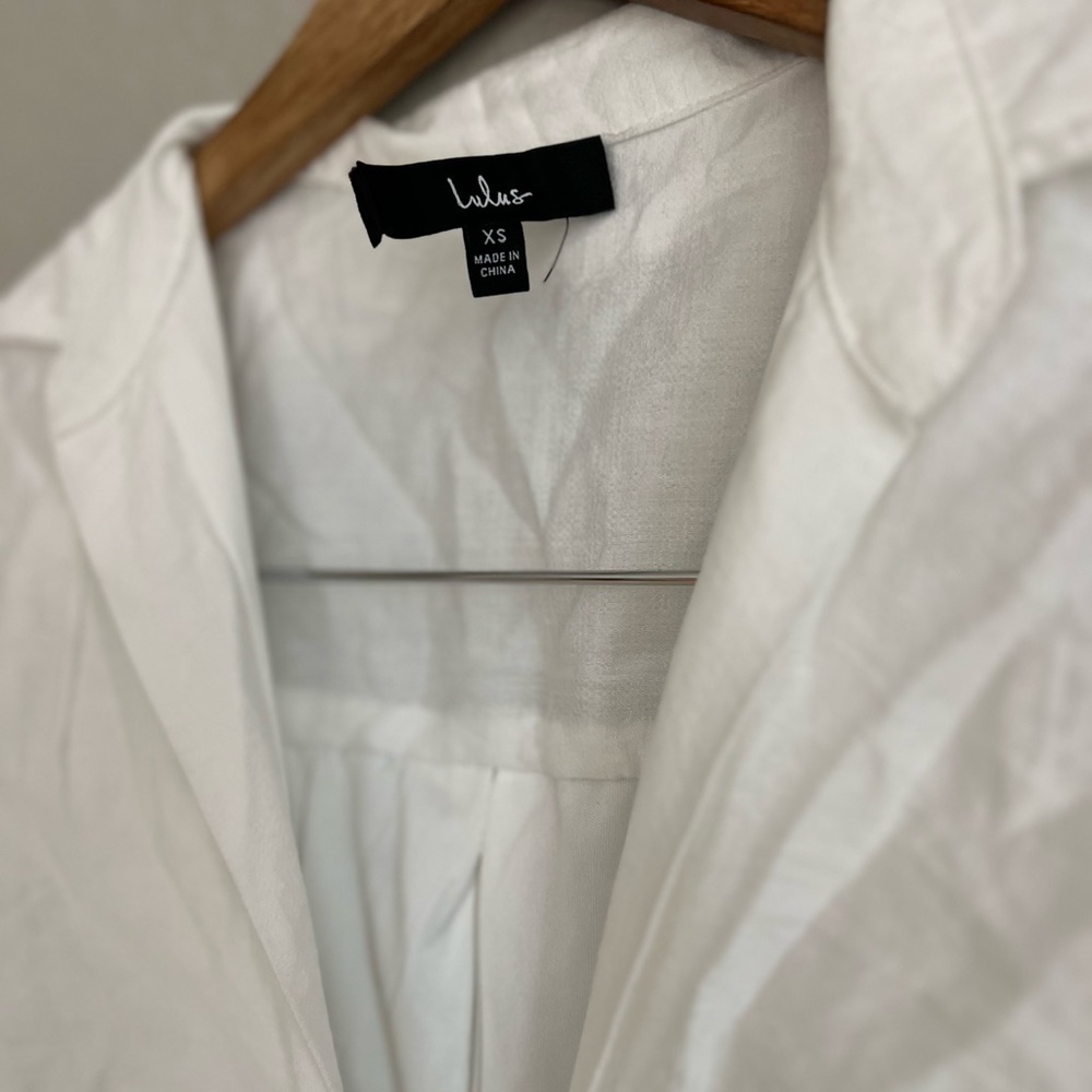 Sensational Sun White Collared Cutout Tie-Front Midi Dress - Picture 6 of 10